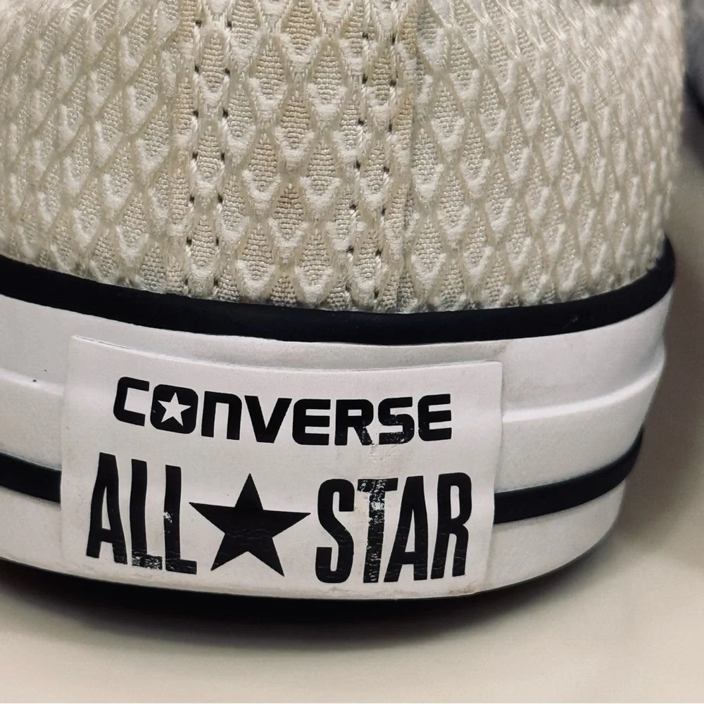 Converse Cream Waffle Print Textile Sneakers - Picture 6 of 16